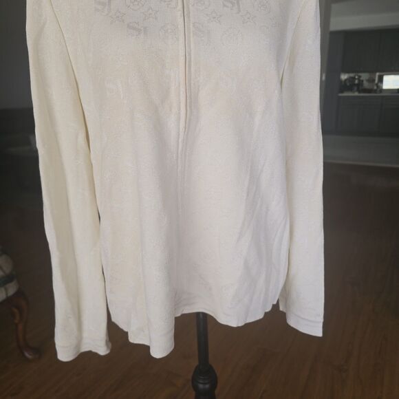 ST. JOHN SPORT COLLECTION SJ logo novelty knit jacket size large - Picture 5 of 9